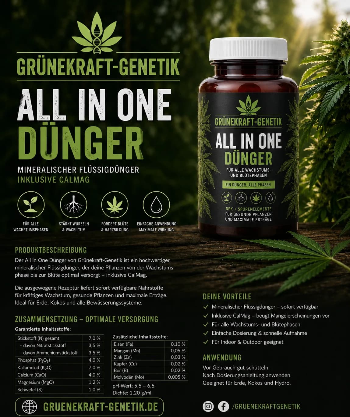 Grünekraft Dünger mineralisch & flüssig 